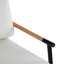 Chaise longue de loisirs en velours blanc