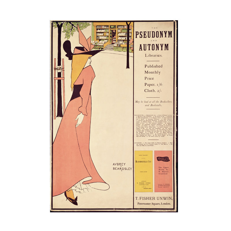 Art sur toile Aubrey Beardsley, 19" H x 12" W