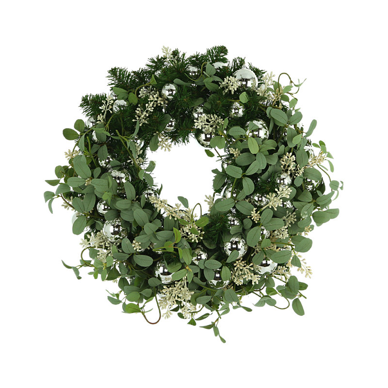 Couronne artificielle de 24 po fabriquée à la main