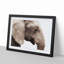 Portrait of an Elephant in Abstract - Picture Frame Graphic Art Print-55768210-55768211