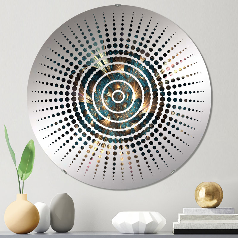 Miroir mural Dalle, 23,6 po x 23,6 po, Baliene Sun Circles