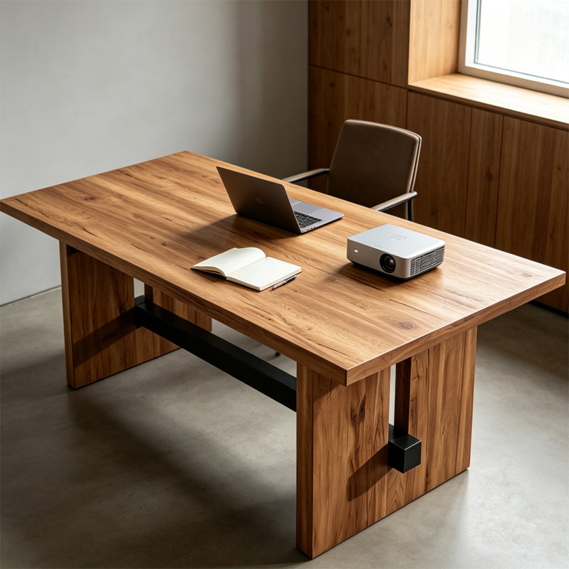 Petite table de conférence Modern Modern, H 29,53 po x L 55,12 po x l 27,56 po