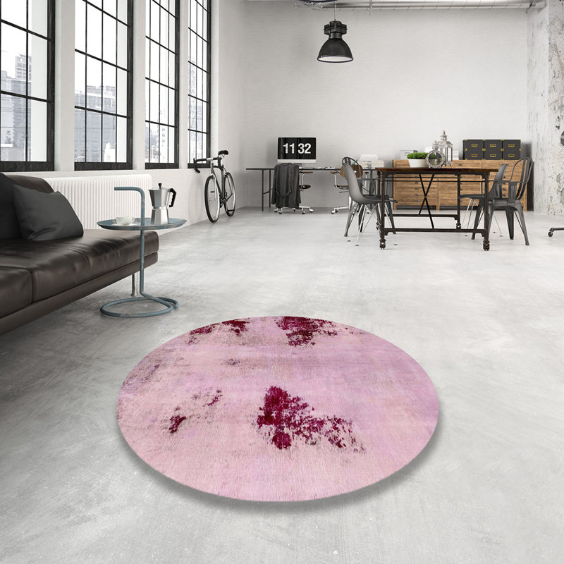 Tapis abstrait moderne 2018, Rond 6 pi