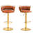 Ginko Modern Swivel Bar Stool with Backrest, Adjustable Height Kitchen Island Stool with Upholstered Seat and Footrest,-93498215-90489199
