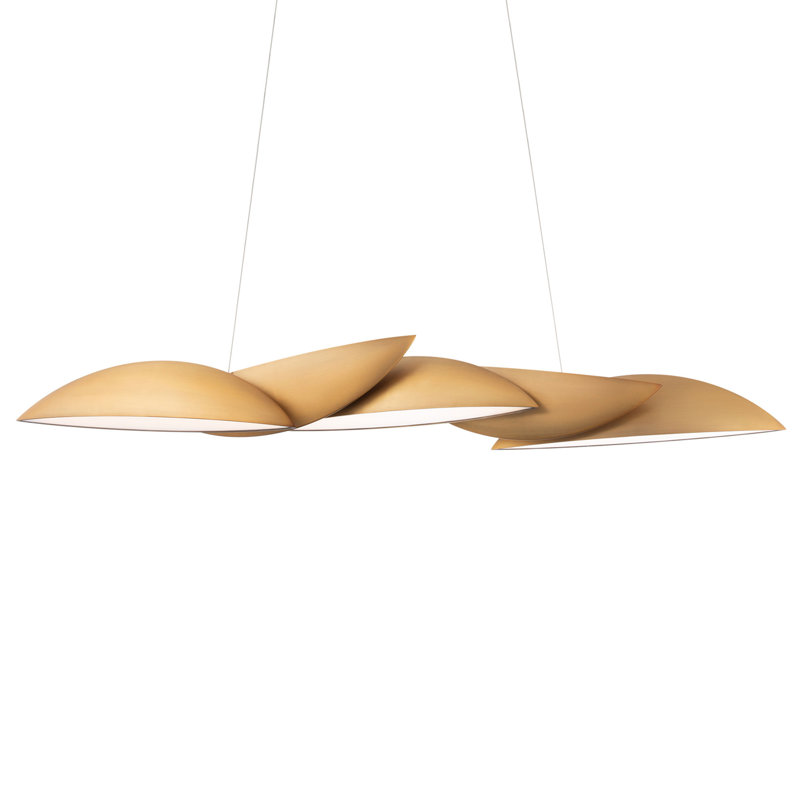 Sydney 5-Light Aged Brass LED Indoor/Outdoor Pendant