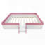 Structure de lit de jour rembourré avec clôture et escalier-1867522625-1867522637