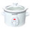 Brentwood 1.5-quart White Slow Cooker For Easy Meal Prep