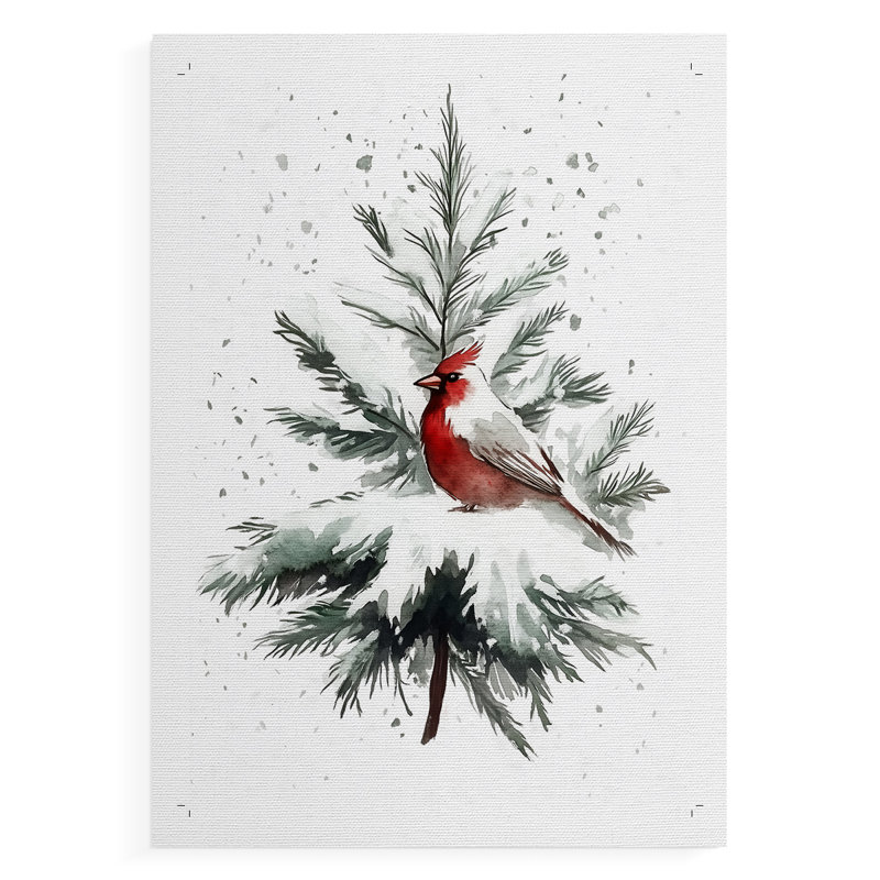 Fêtes de Noël, art sur CDxxx - reproduction sur toile seulement - non encadrée, H 27 po x l 18 po