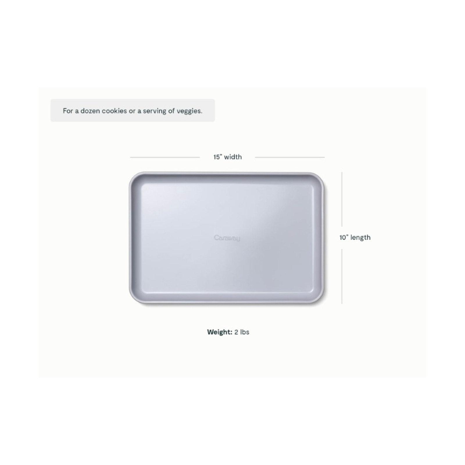 Caraway Nonstick Ceramic Medium Baking Sheet, Cream