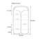 Tablette moderne en acier inoxydable-1416802885