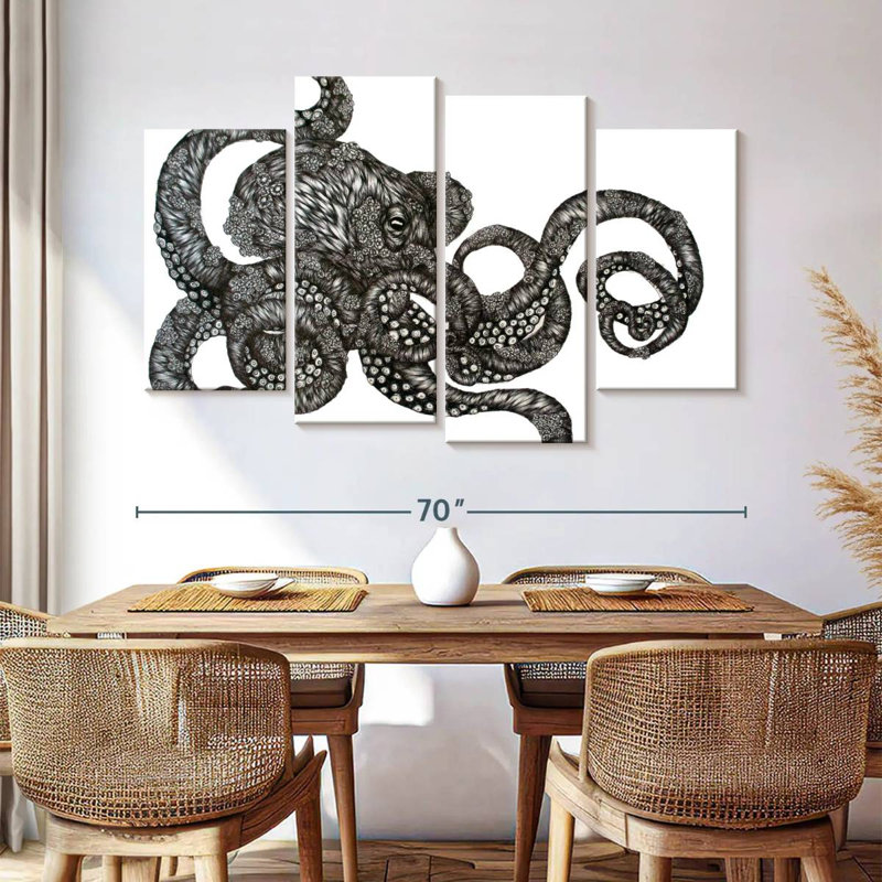 Brampt Barnacle Octopus, 42" H x 68" W