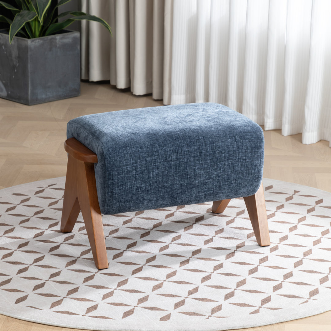 65cm Wide Rectangle Solid Colour Standard Ottoman