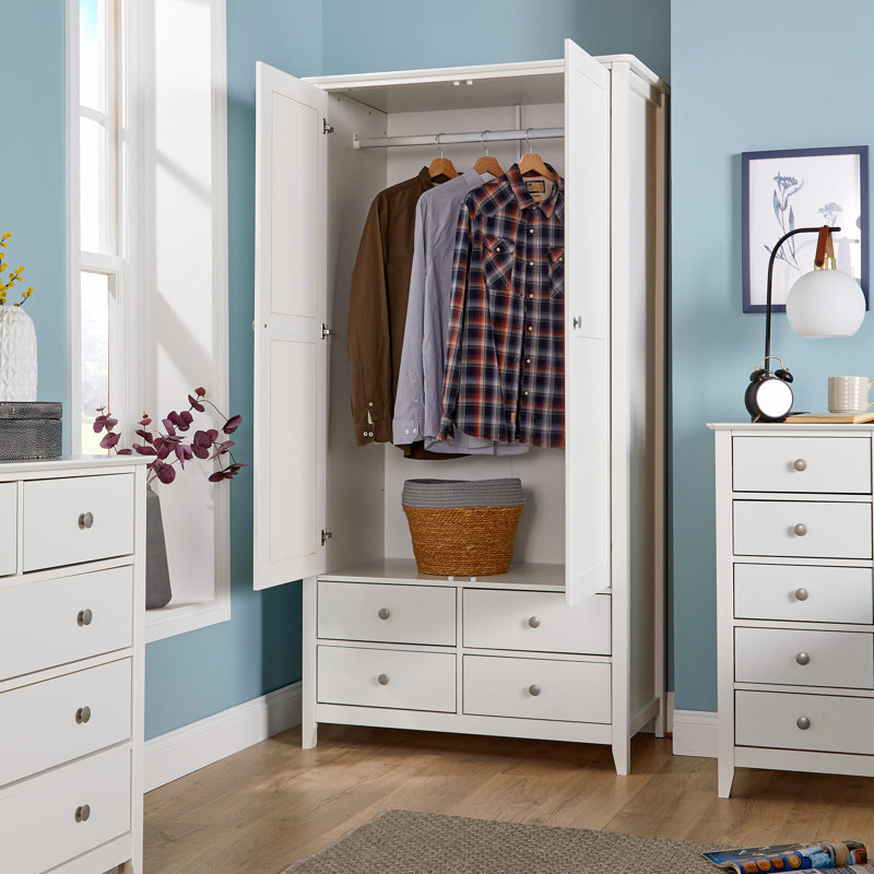 Citronelle 2 Door Manufactured Wood Wardrobe