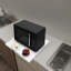 Support pour micro-ondes avec tablette coulissante, organisateur de comptoir pour micro-ondes compacts, support pour micro-ondes-2128777742