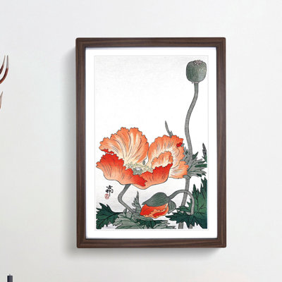 Poppy Flower by Ohara Koson - Picture Frame Painting Print