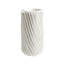 Radiator Swirl Vase-Matte White-Lg