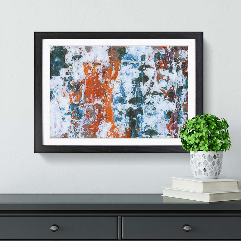 Abstract Vol.96 by S.Johnson - Single Picture Frame Print, 45cm H x 63cm W x 2cm D, Black Framed