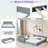 Elegant Mother & Child Bed With A Streamlined Upholstered Frame-1360091320