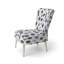 Chaise d'appoint Abstract - Chaise d'appoint en graphite noir-1759436162