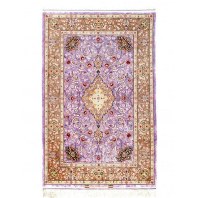 Isfahan Oriental Area Rug in Ivory