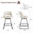 26''H Swivel Barstools With Metal Legs-754533494-754533493