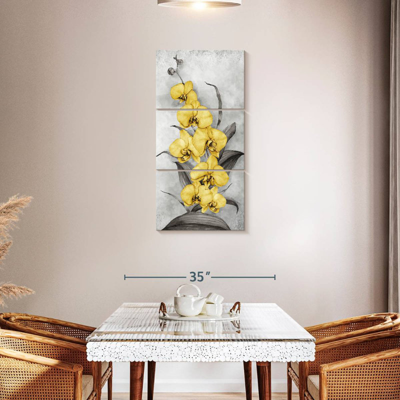Wild Orchids, 44" H x 21" W