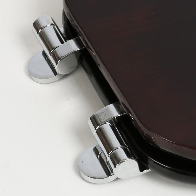 Round Toilet Seat and Lid, Classic Mahogany