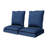 Adwin Outdoor Blue Cushion Set with 3-Piece Modular Design, Water & UV Resistant(Cushions Only)-1070366619-1070366621