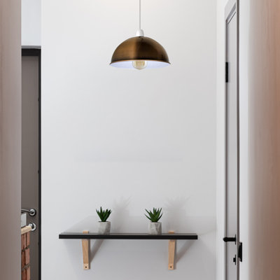 Arriella 14cm H Metal Lamp Shade ( Uno ) in Yellow Brass