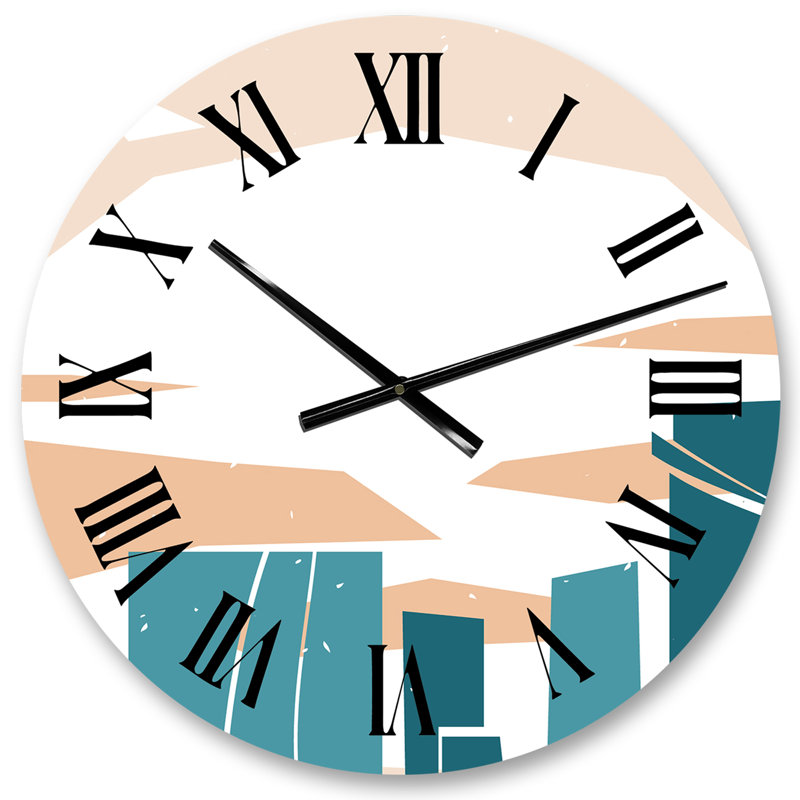 Minimaliste silhouettes d'automne VI - Horloge murale transitionnelle 1, Petit