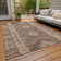 Machine Washable Indoor/Outdoor Claudian ACN1226 Brown Rug