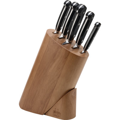 Florence 6 - Piece Stainless Steel Knife Block Set