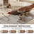 Mid-Century Modern Round Coffee Table Stone Marble Effect Wooden Pedestal Table For Living Room & Home Decor-788503315-800592968-800670362