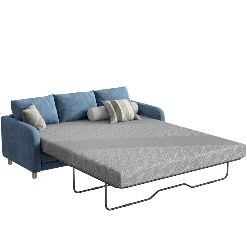 4 Inch Sleeper Sofa Mattress, Gel Memory Foam Mattress For Sofa, Pull Out Couch, Guest Bed, Rv, Boat, Short Queen