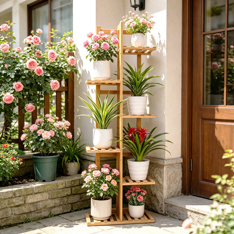 Louisburg Weather Resistant Plant Stand, H 121.90 x L 20.20 x D 40cm