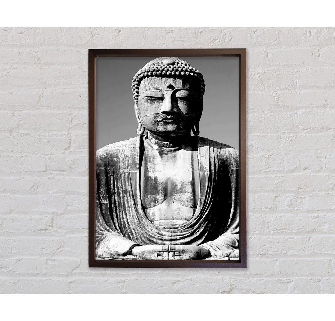 Peaceful Buddha N - Einzelner Bilderrahmen Kunstdrucke auf Leinwand