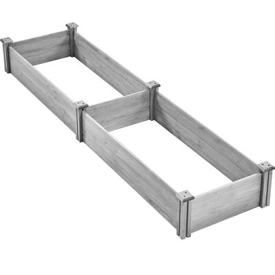Cisbrough Multi-sized Outdoor Fir Wood Elevated Planter Box for Yard