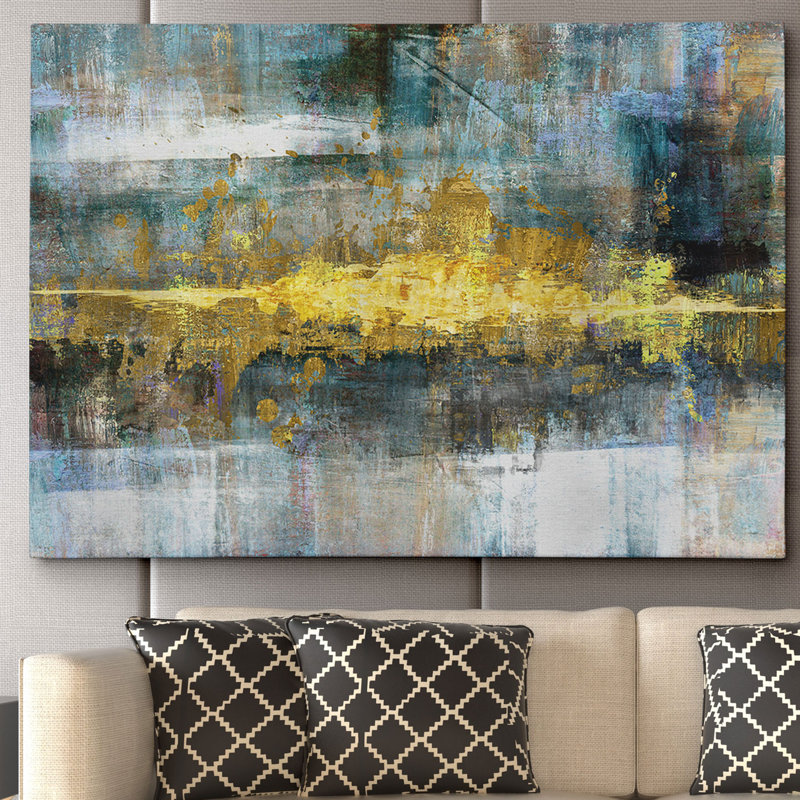 « Frequency », reproduction de peinture, H 24 po x l 36 po x P 1,5 po, Toile tendue