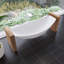 Baignoire de trempage autoportante en acrylique 79 po. X 34 po.