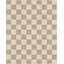 Tapis carré jaune à motif géométrique Kehr-88709620