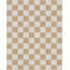 Tapis carré jaune à motif géométrique Kehr-88709624