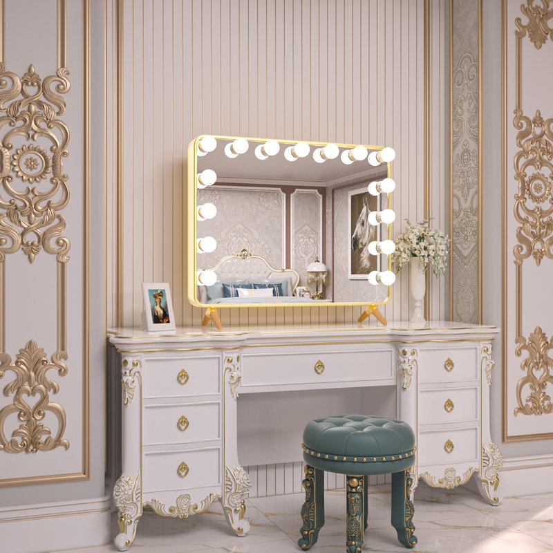 Miroir de maquillage Brookmere, Or