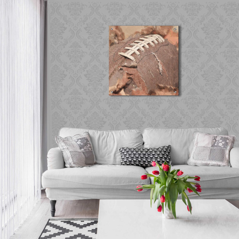«Football Season» par Lori Deiter, H 24 po x l 24 po x P 0,2 po