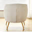 Fauteuil demi-tonneau en velours côtelé moderne avec pieds en métal doré pour le confort du salon-1176985063