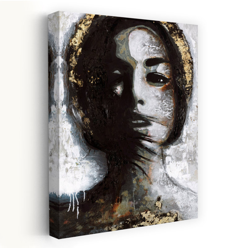 Art de l'architecture urbaine contemporaine abstraite Golden Madonna, H 24 po x l 16 po