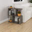 Barbara Side Table Modern 2-Tier Design with Storage Compartments-49649721
