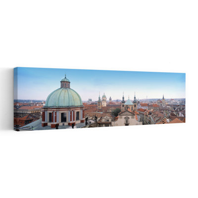 Church In A City, Prague, Czech Republic Abstract Contemporary Architecture City Wall Art