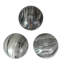 Décoration de table composée de 3 sphères en céramique gris marbré de style moderne, hauteur 8,9 cm (3,5 pouces).