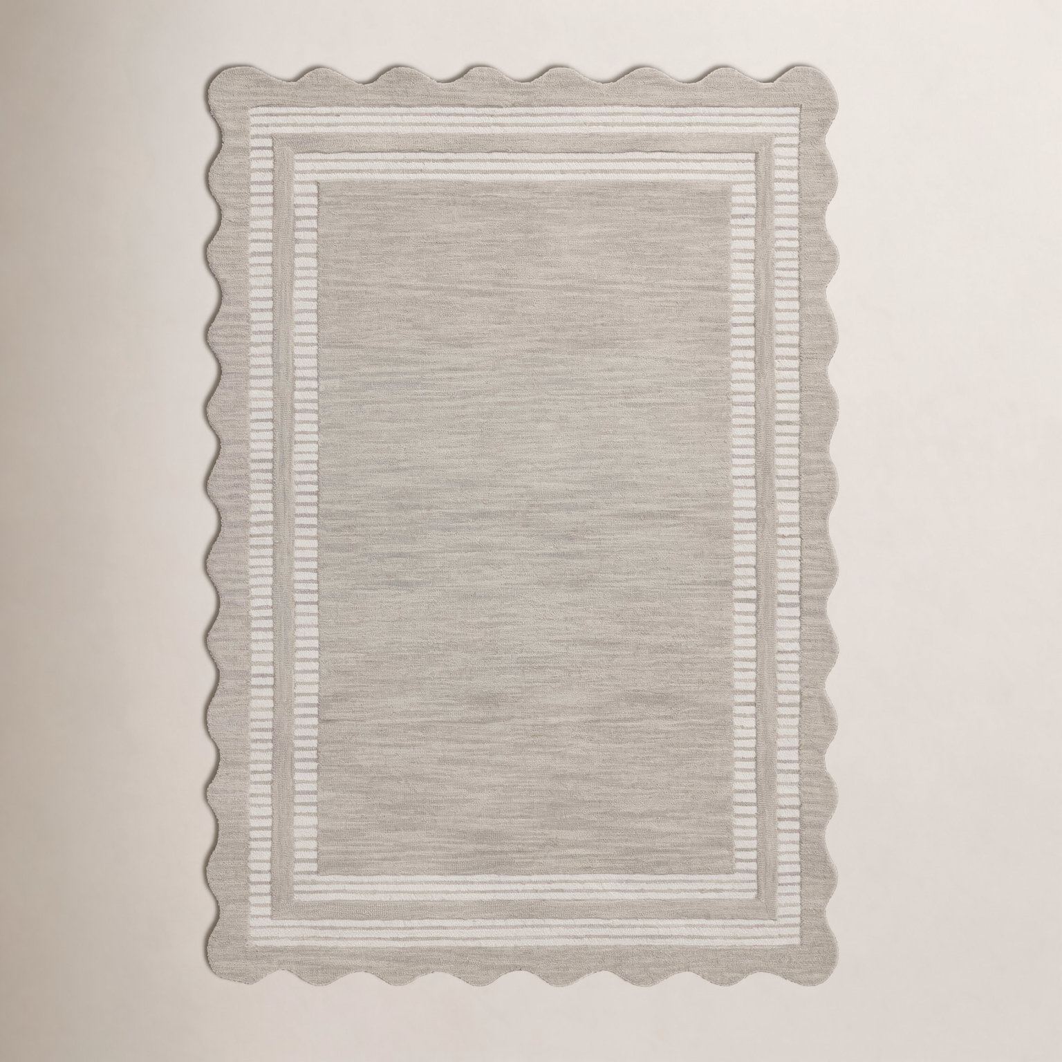 Chris Loves Julia x Loloi Scottie Fog Ivory Rug, Rectangle 7'9" x 9'9"