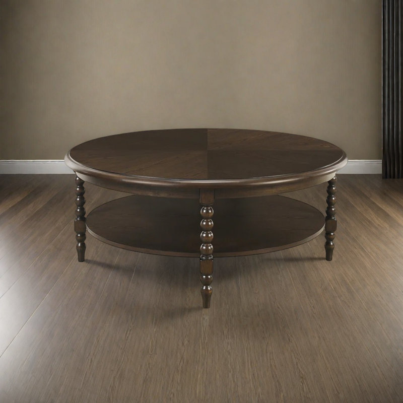 Table de bout ronde Vintage, H 17,7 po x L 31,5 po x l 31,5 po